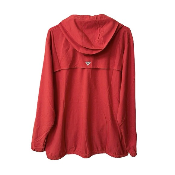 NEW Columbia Womens XL Tamiami Ohio State OSU Windbreaker Hoodie Jacket Red - Picture 6 of 10